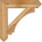 Ekena Millwork Imperial Arts and Crafts Rough Sawn Bracket w/ Offset Brace, Western Red Cedar, 8"W x 34"D x 34"H BKT0806X34X34IMP03RWR - alternate 3